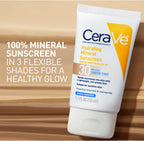 CeraVe sheer tint appearance on different skin tones