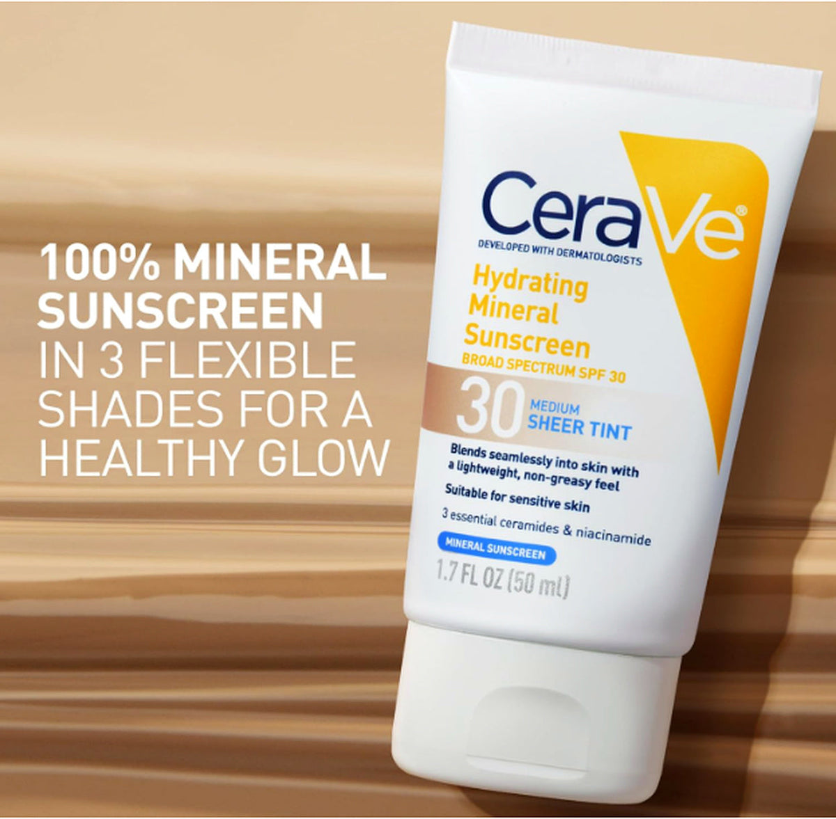CeraVe sheer tint appearance on different skin tones