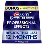 Crest 3D Whitestrips Professional Effects 44 whitestrips results that last 12 months package graphic