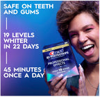 Crest 3D Whitestrips Professional Effects safe on teeth and gums lifestyle graphic