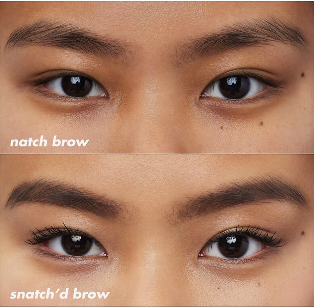 e.l.f. brow pencil eyebrow before and after result