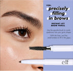 e.l.f. Instant Lift Brow Pencil brow application and spoolie usage