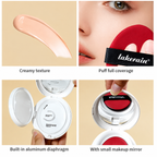 Glow Cream Cushion texture puff compact and mirror features
