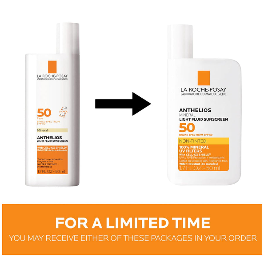 La Roche-Posay Anthelios Mineral Tinted SPF 50 packaging variations