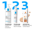 La Roche-Posay skincare routine with Anthelios Mineral Tinted Sunscreen