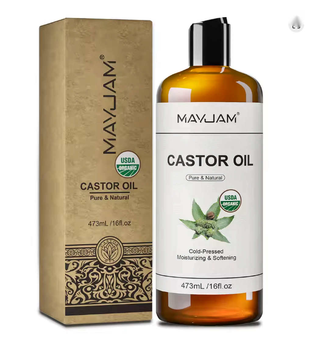 MAYJAM Castor Oil 473 mL bottle and box alternate product image