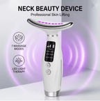 Neck beauty device professional skin lifting LED light therapy graphic