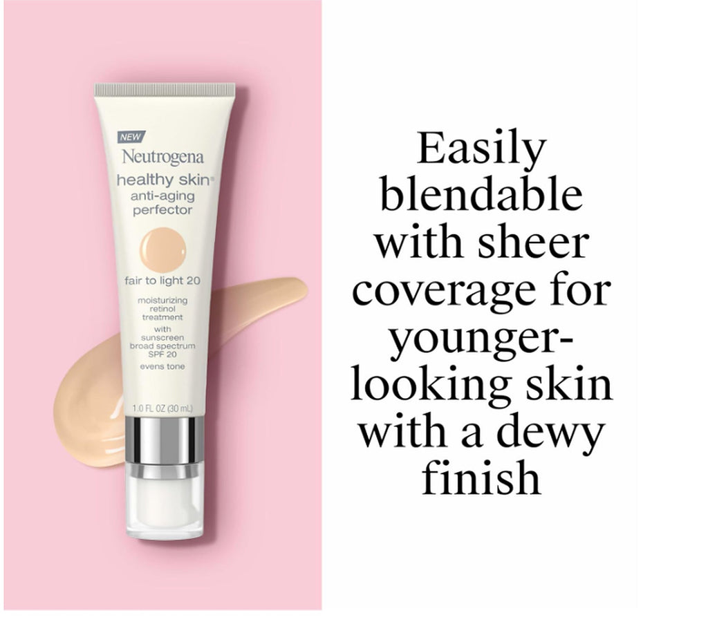 Neutrogena Healthy Skin Anti-Aging Perfector retinol antioxidants and vitamins graphic
