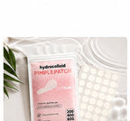 Pimple patch pack and patch sheets flat lay