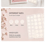 Different sizes — 8mm, 10mm and 12mm mixed size patches