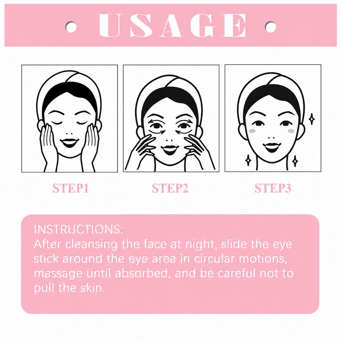 Retinol eye cream stick usage guide