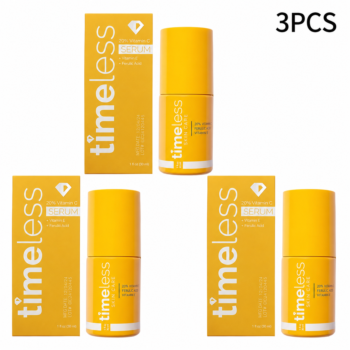 Timeless Vitamin C serum three piece set