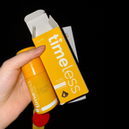 Timeless Vitamin C serum bottle and packaging handheld