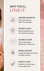 Why you will love it — absorbs impurities, protects skin, invisible cover, gentle and safe