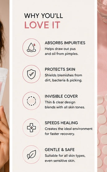 Why you will love it — absorbs impurities, protects skin, invisible cover, gentle and safe