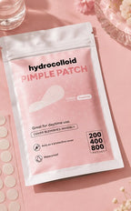 Pimple patch pack showing 200, 400 and 800 patch options