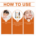 West Month Vitamin C Whitening Face Serum three-step how to use instructions